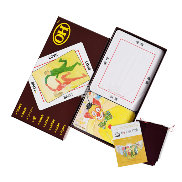 桌游配套桌布牌套课件与心灵疗愈 繁体OH卡+心灵疗愈指导书籍