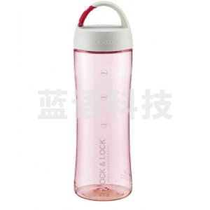 乐扣乐扣 LOCK&LOCK HLC802TP 运动型塑料水杯 便携挂钩内置茶网 600ml 粉色