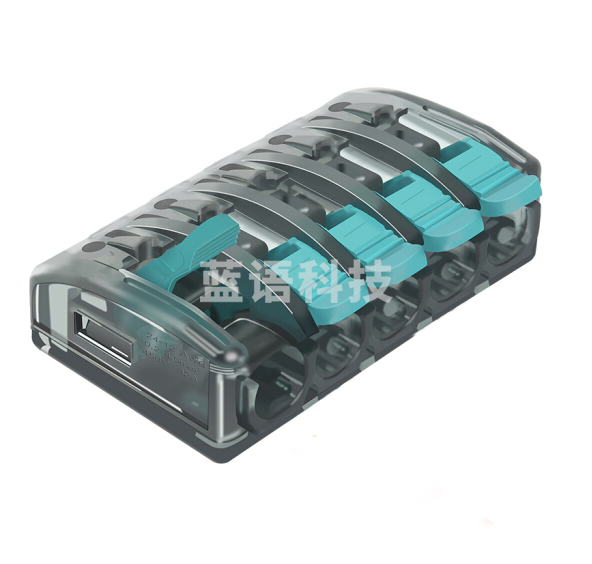 快速接线端子UBC-595电线连接器5孔电线接头4平方端子排导线分线器
