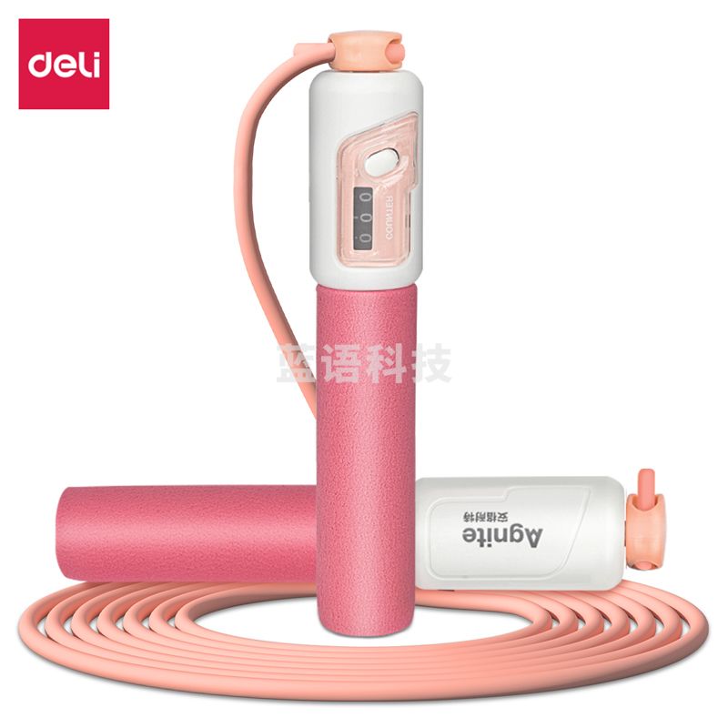 安格耐特F4002双向机械计数跳绳(PVC绳)(粉色)(根)