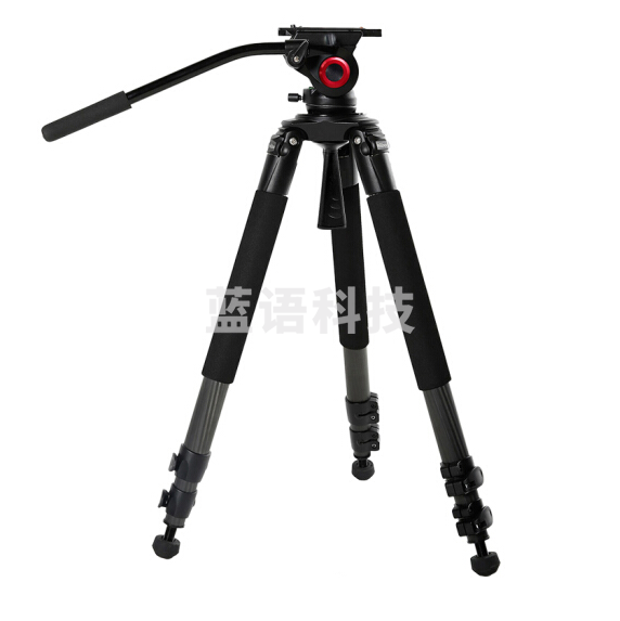 miliboo米泊铁塔MTT701B摄像机三脚架 碳纤维专业摄影大三角架 带液压云台