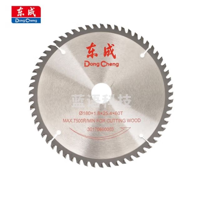 东成 圆锯片木工7寸60齿合金圆锯片硬质合金木工锯180x1.8x25.4x60T