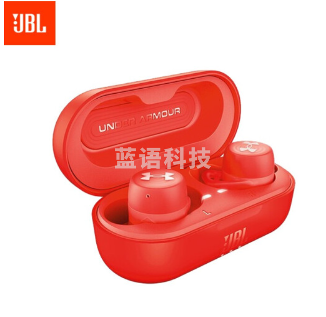 JBL UA Streak红色 无线运动耳机 蓝牙耳机 真无线耳机 防水防汗 苹果华为小米安卓通用耳机