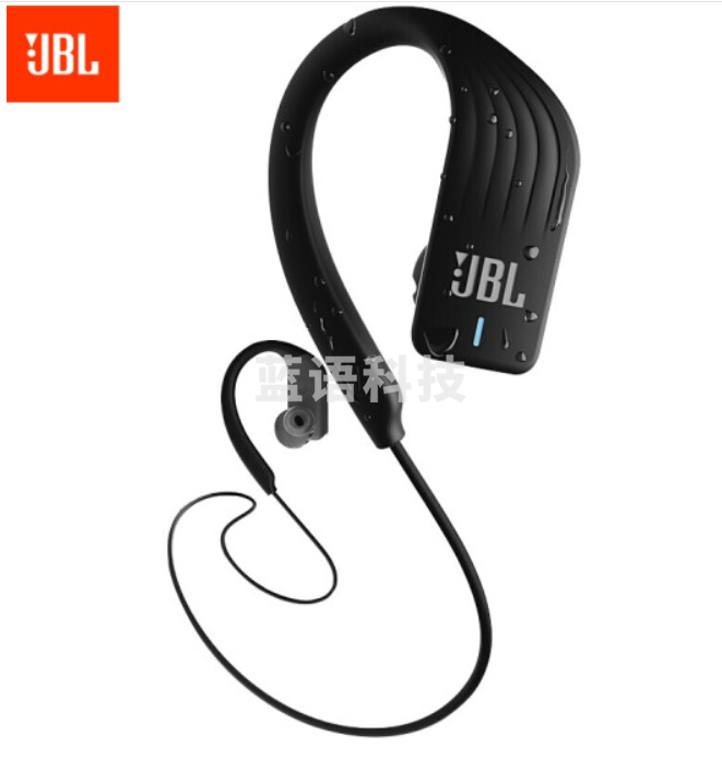 JBL Sprint黑色 蓝牙耳机挂脖式 无线运动耳机 防水防汗 苹果华为小米安卓游戏音乐通用耳机