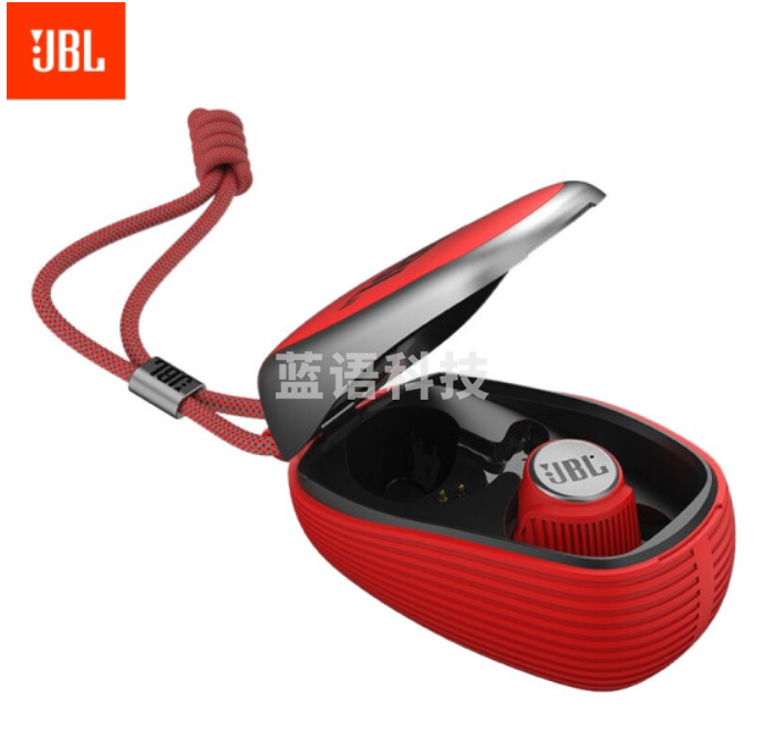 JBL X600TWS红色 蓝牙耳机 真无线耳机 无线运动耳机 防水防汗 苹果华为小米安卓游戏通用耳机