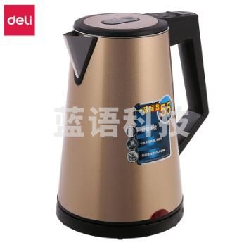 得力(deli)0767电热水壶(香槟金)(台)