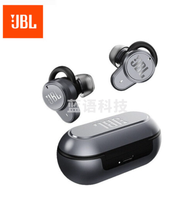 JBL T280TWS PRO 真无线主动降噪蓝牙耳机 入耳式运动耳机 手机音乐双耳立体声苹果安卓通用 寒光灰