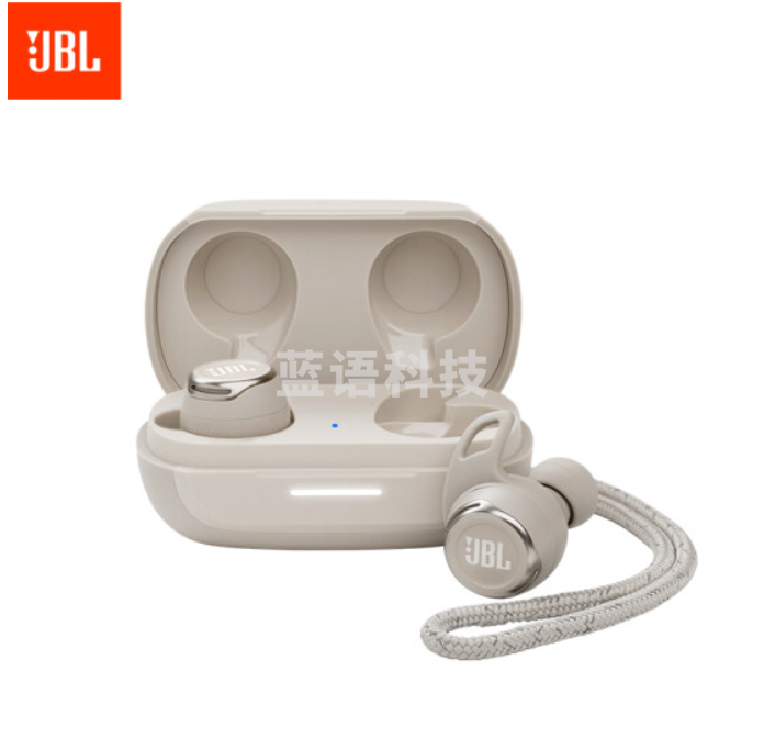 JBL 蓝牙耳机 主动降噪 真无线耳机 无线运动耳机 防水防汗 苹果华为通用 Reflect flow pro 白