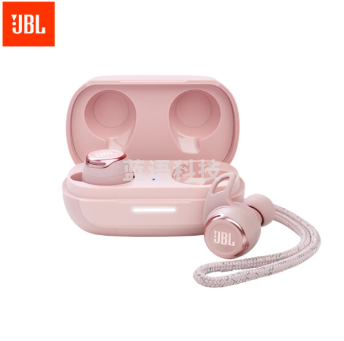JBL 蓝牙耳机 主动降噪 真无线耳机 无线运动耳机 防水防汗 苹果华为通用 Reflect flow pro 粉