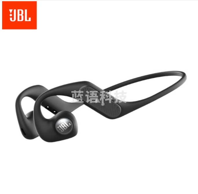 JBL Nearbuds 音乐疾风开放无线蓝牙耳机 骨传导升级空气传导跑步音乐运动耳机 适用苹果安卓 炫酷黑