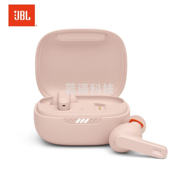 JBL LIVE PRO+粉色 真无线蓝牙耳机 入耳式ANC数字降噪商务通话耳麦 防水防汗 无线充电 苹果安卓华为通用