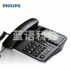 飞利浦(PHILIPS)电话机座机 固定电话  免电池 CORD118黑色单拍电联