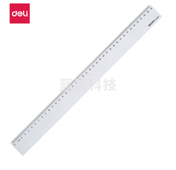 得力 塑料直尺6240学生尺子文具绘图  40cm