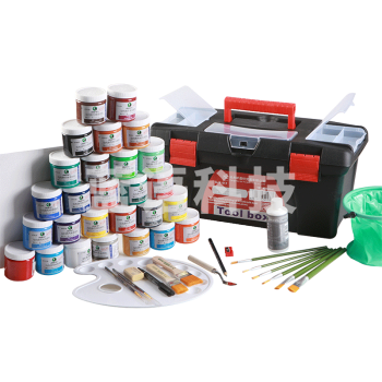 马利（Marie's）100ml丙烯工具颜料箱  24色丙烯颜料套装 BXY