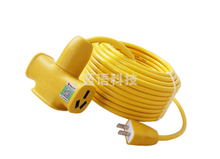 公牛(BULL)GN-C221X插座接线板1.5平方黄色耐摔款加长线插排