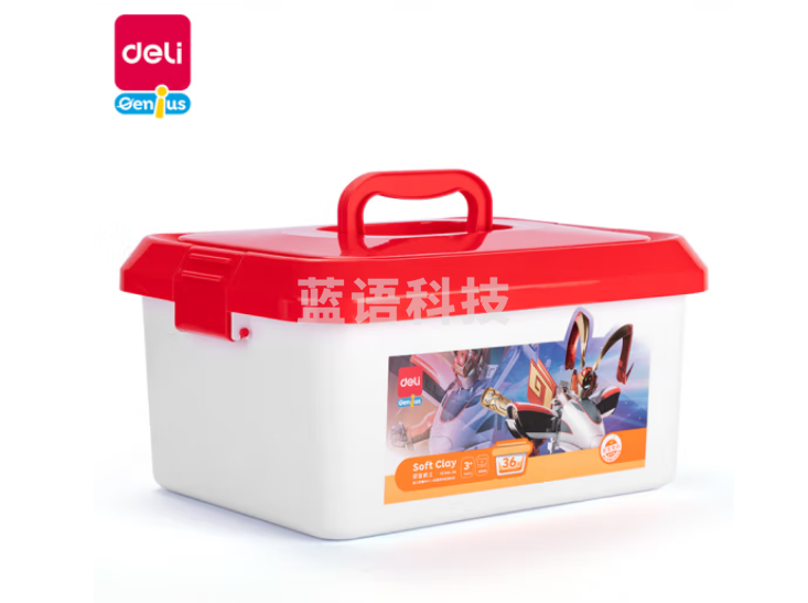 得力(deli)YC144-36色粘土儿童彩泥橡皮泥动车侠系列 超轻黏土DIY手工玩具