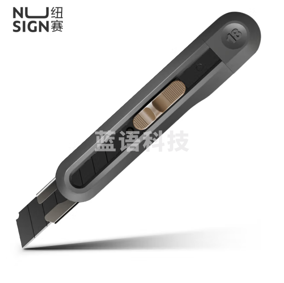 得力纽赛NS062纽赛大号美工刀171*31*22mm(深灰) 12把/盒
