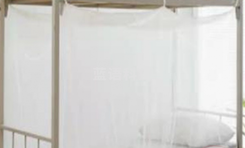 南极人 蚊帐家纺 学生宿舍蚊帐 单人寝室免安装蚊帐 方顶蒙古包蚊帐 云顶灰 0.9米床