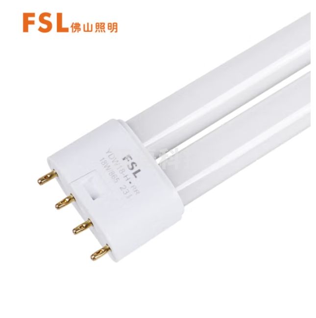 佛山照明 H灯管18W 22cm T5四针插管三基色荧光节能灯管筷子管白光