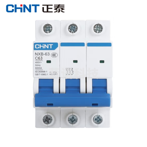 正泰 NXB-63-3P-C63    空气开关 过载空气开关 3P 63A