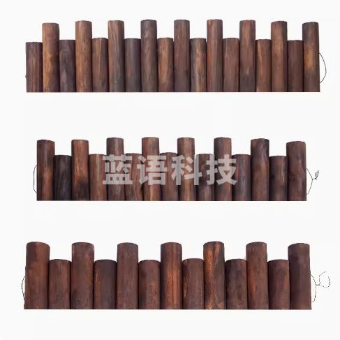 防腐木栅栏花园围栏庭院篱笆护栏室小木桩 【7cm粗】50/60高90cm