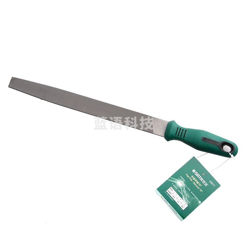 世达(SATA) 12寸中齿平锉 钳工木工手动工具 细齿中齿粗齿高硬度平锉刀 03918