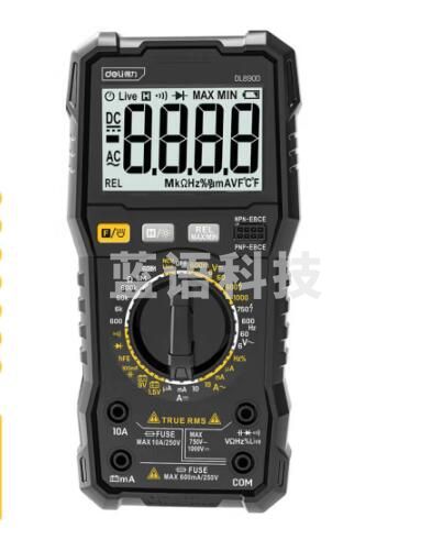 得力(deli)数字万用表多用表电流表万能表5999位 DL890D(单位：个)
