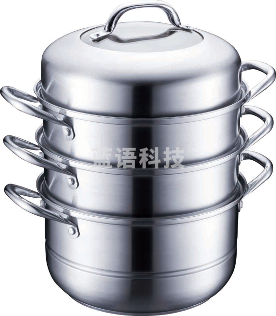 易存储不锈钢三层复底蒸锅SZ26B4