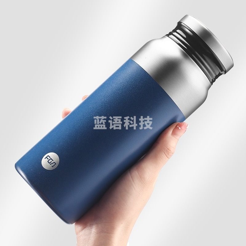 富光 600ml慕风真空杯 内胆316不锈钢茶隔水杯保温杯 墨绿色600ml