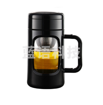 富光 格韵系列玻璃杯550ml 茶水分离泡茶杯 3个起售，