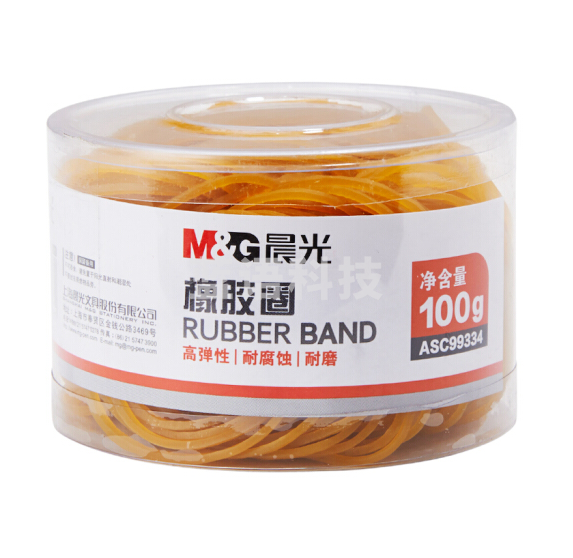 晨光(M&G)ASC99334橡胶圈 橡皮筋乳胶圈牛皮筋100g/盒