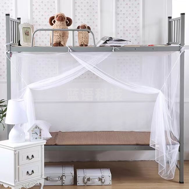 蚊帐上下铺床单人1.2米高低铺床适用加密白色  AJDXC