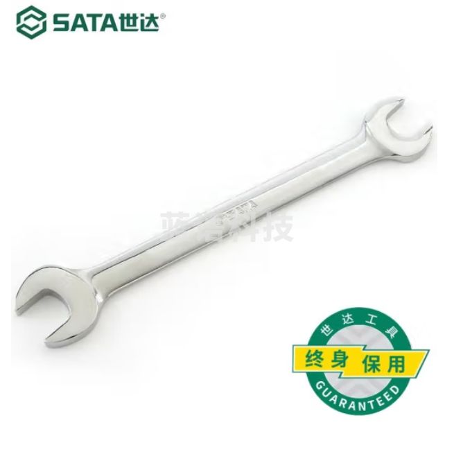 世达（SATA)    41206	全抛光双开口扳手14x17MM