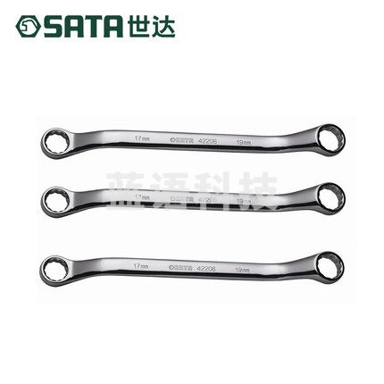 世达  42211全抛光双梅花扳手24x27mm 梅花板子