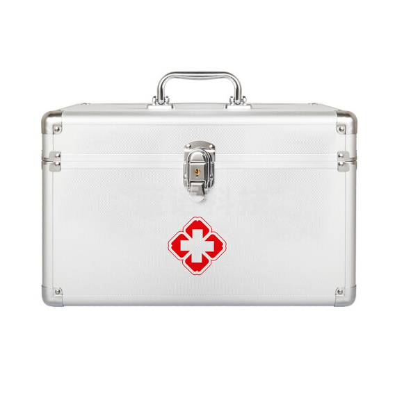 药品收纳箱 306*195*200mm铝合金材质银色