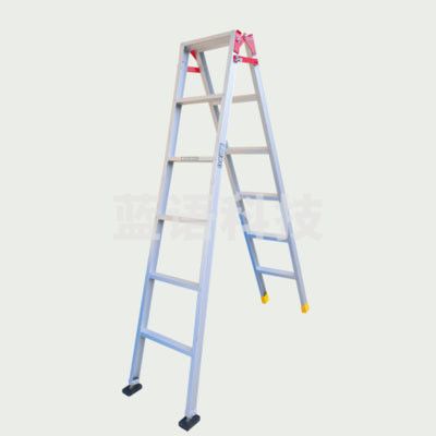 登月 4米 铝合金加厚折合梯梯子