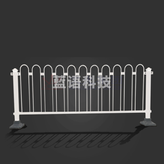 公路U型围栏 栏杆 马路人行道防撞隔离栏  高度1米宽3米  空心钢管