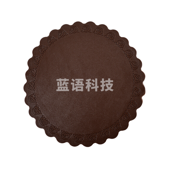 茶杯垫子 PVC 欧式创意简约隔热垫 17.5CM  咖啡色