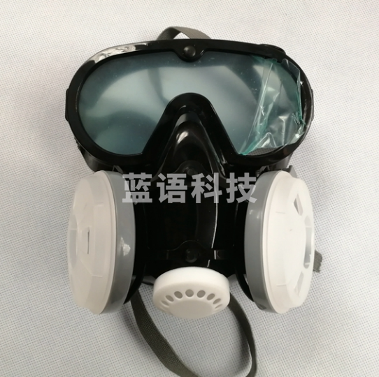 口鼻眼罩连体防尘面罩   货号：JC