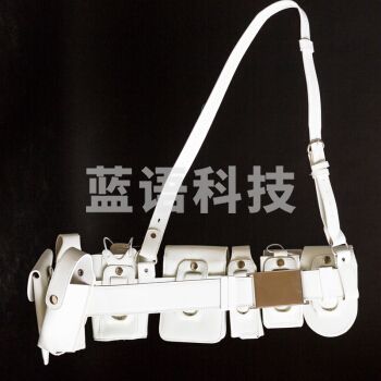 户外安保安检武装八件套真皮腰带白色执勤多功能野外战术装备腰包 武装腰带八件套（不含装备，白色）