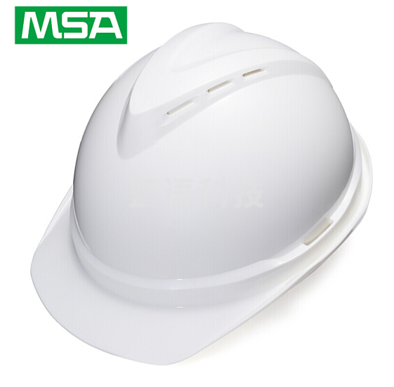 梅思安 V-Gard500 PE 豪华型透气安全帽(白色）10146611
