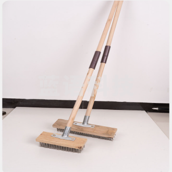 巨联(JULIAN) 大号不锈钢丝地刷 清洁专用 30公分配1.2米杆子 Jd.6把起售 (偏远区域下单前请电话咨询)