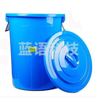 巨联(JULIAN)TB-120 特大水桶塑料垃圾桶加厚圆形大垃圾桶120升大号垃圾桶蓝 Jd.2个起售 (偏远区域下单前请电话咨询)