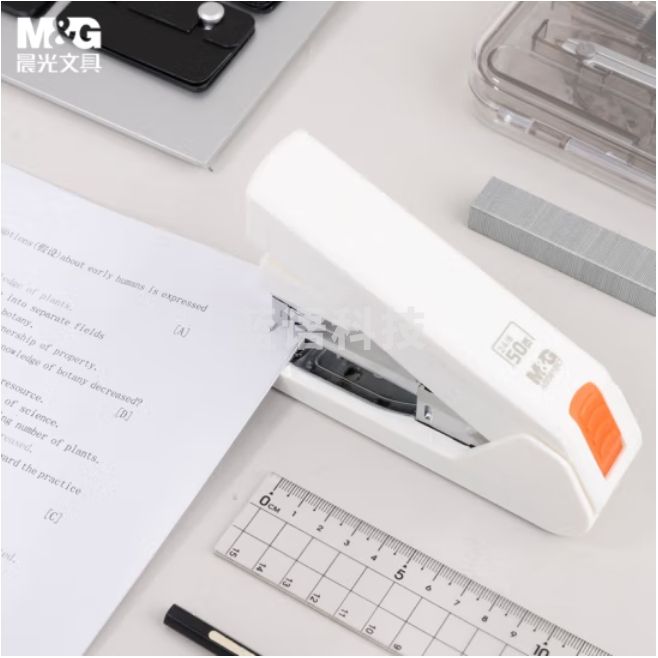 晨光(M&G)12#省力订书机 50页订书器 便携耐用 白色ABS916K7
