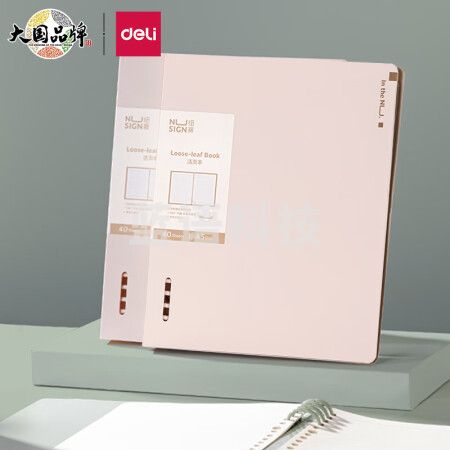 得力(deli)NS316-A A5/40张活页本 可拆卸夹具 菖蒲紫
