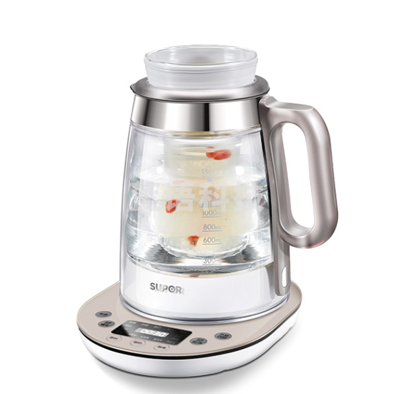 苏泊尔(SUPOR)SW-15Y01 养生壶 多功能加厚玻璃煮茶器 1.5L 电水壶电热水壶花茶壶煮茶壶 双层防烫