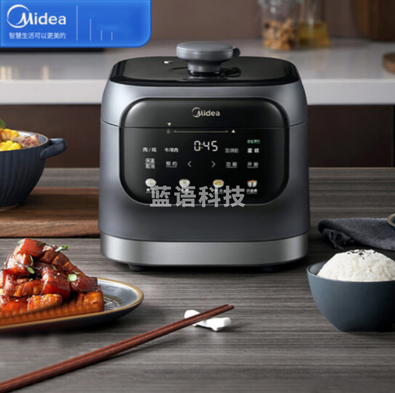 美的(Midea)电压力锅MY-EYL3040 家用多功能压力锅 煲汤双胆1-4人电高压锅 智能家电