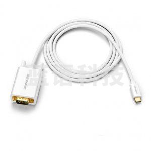绿联 UGREEN 30842 Type-C转VGA转接线 USB-C转换器 1.5米