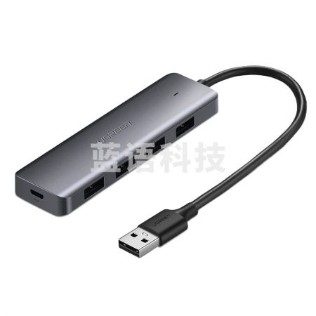 绿联(UGREEN)50985 USB3.0分线器 高速4口HUB集线器 USB扩展坞 笔记本电脑一拖四多接口转换器转接头延长线