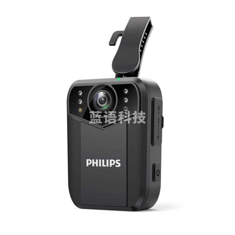 飞利浦（PHILIPS）DSJ-9J执法记录仪胸前防爆高清红外夜视随身便携肩带音视频运动相  128G